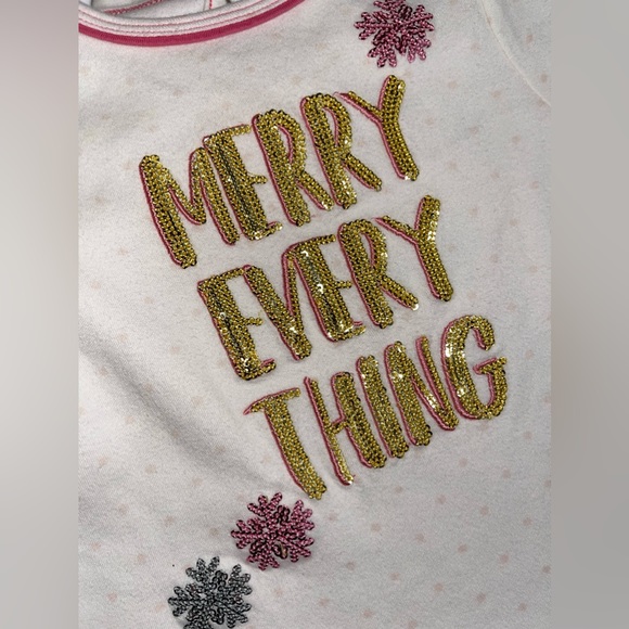 Sequined “Merry Everything” Top - Picture 2 of 3